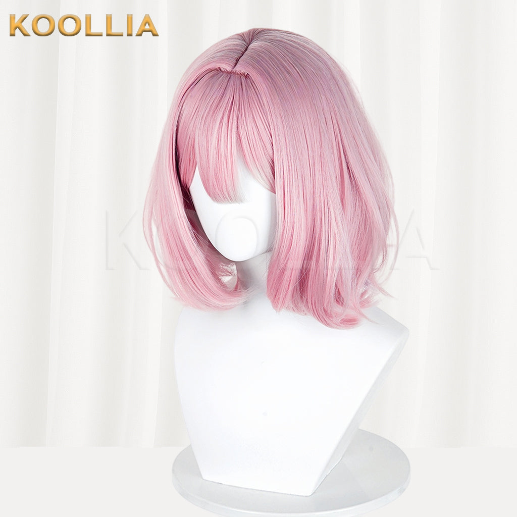 There's No Freaking Way I'll be Your Lover!... Amaori Renako Short Pink Hair Styled Basic Wig
