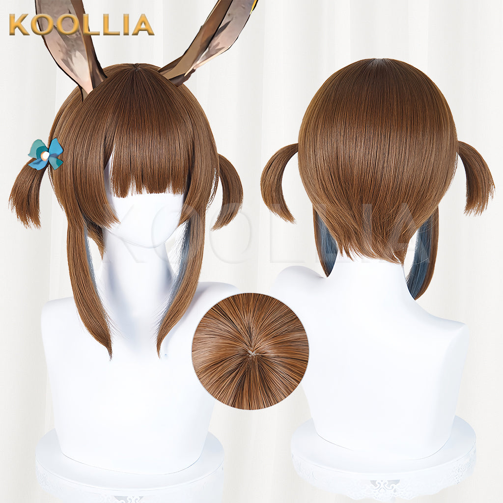 Arknights Amiya Long Brown Hair Basic Wig