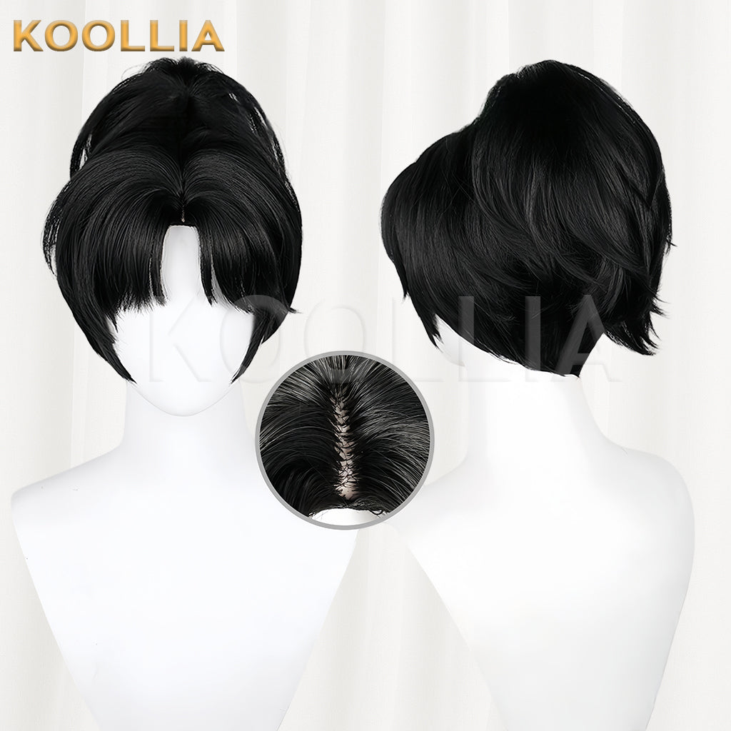 Reverse 1999 An-an Lee Short Black Hair Basic Wig