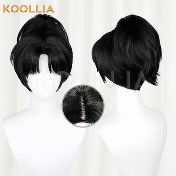Reverse 1999 An-an Lee Short Black Hair Basic Wig - KOOLLIA