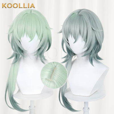Honkai: Star Rail Anaxa Long Green Hair Basic Wig - KOOLLIA