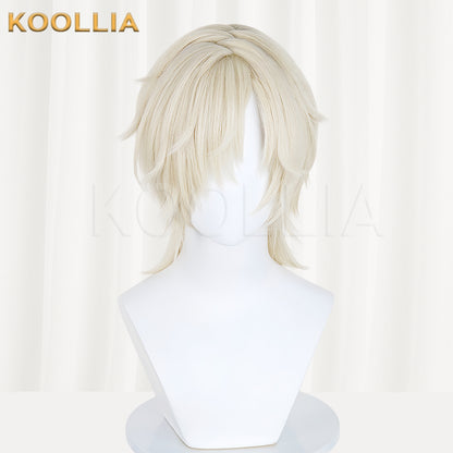 Identity ⅤDark Pact Andrew Kreiss Short Blonde Hair Basic Wig