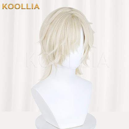 Identity ⅤDark Pact Andrew Kreiss Short Blonde Hair Basic Wig