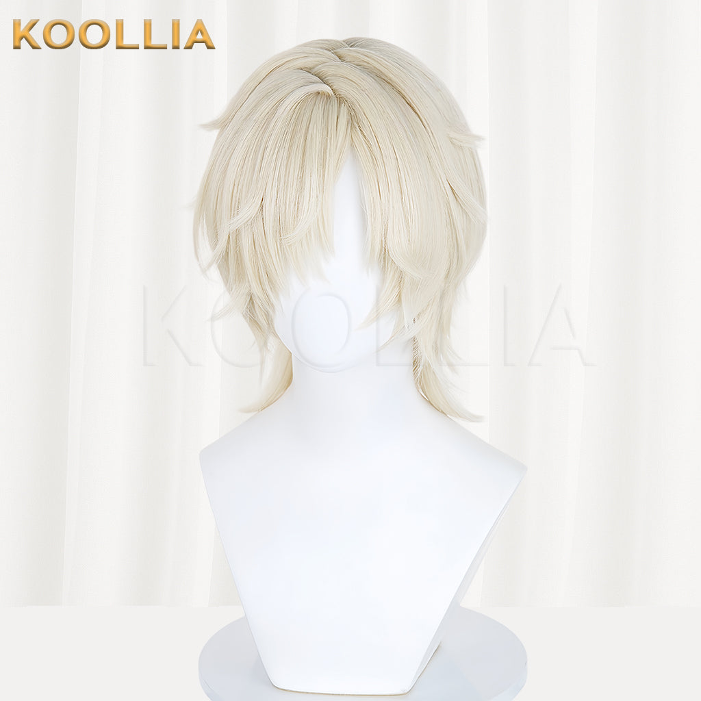 Identity ⅤDark Pact Andrew Kreiss Short Blonde Hair Basic Wig