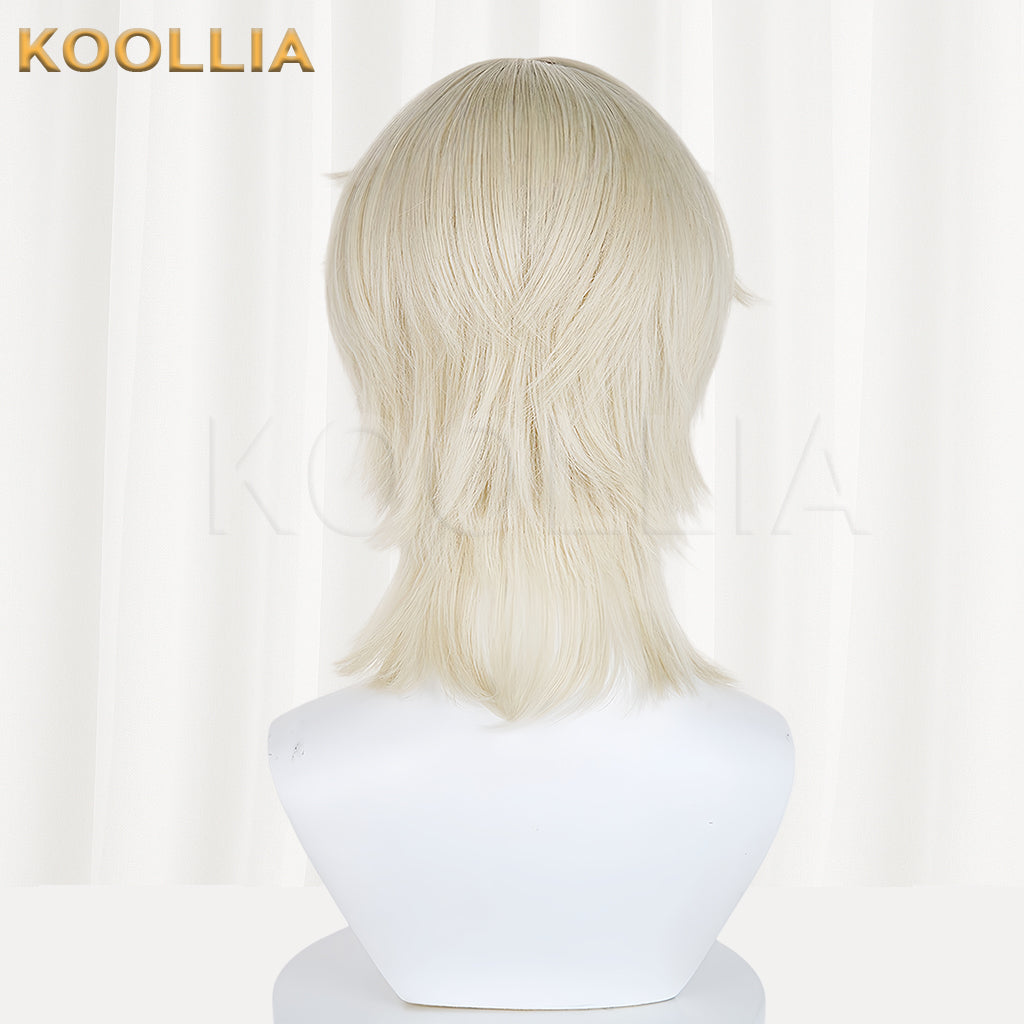 Identity ⅤDark Pact Andrew Kreiss Short Blonde Hair Basic Wig