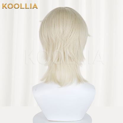 Identity ⅤDark Pact Andrew Kreiss Short Blonde Hair Basic Wig