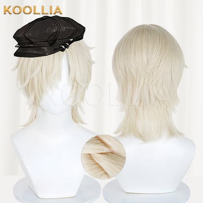 Identity ⅤDark Pact Andrew Kreiss Short Blonde Hair Basic Wig