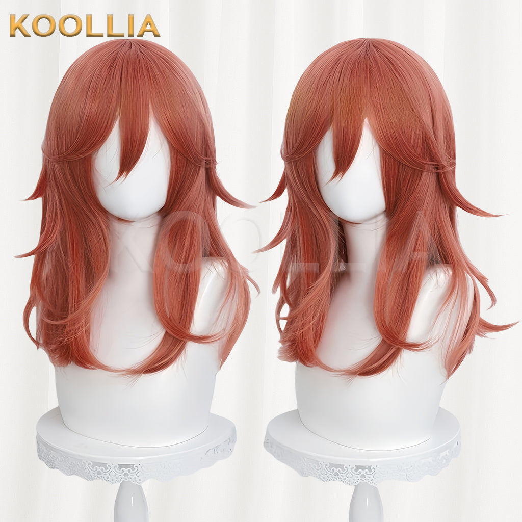 Chainsaw Man Angel Devil Langes rosa Haar Basic Perücke