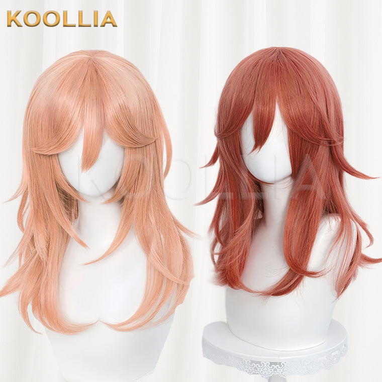 Chainsaw Man Angel Devil Long Light Peach/Auburn Red Hair Basic Wig - KOOLLIA