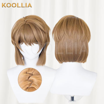Detective Conan Anita Hailey Short Brown Hair Basic Wig - KOOLLIA