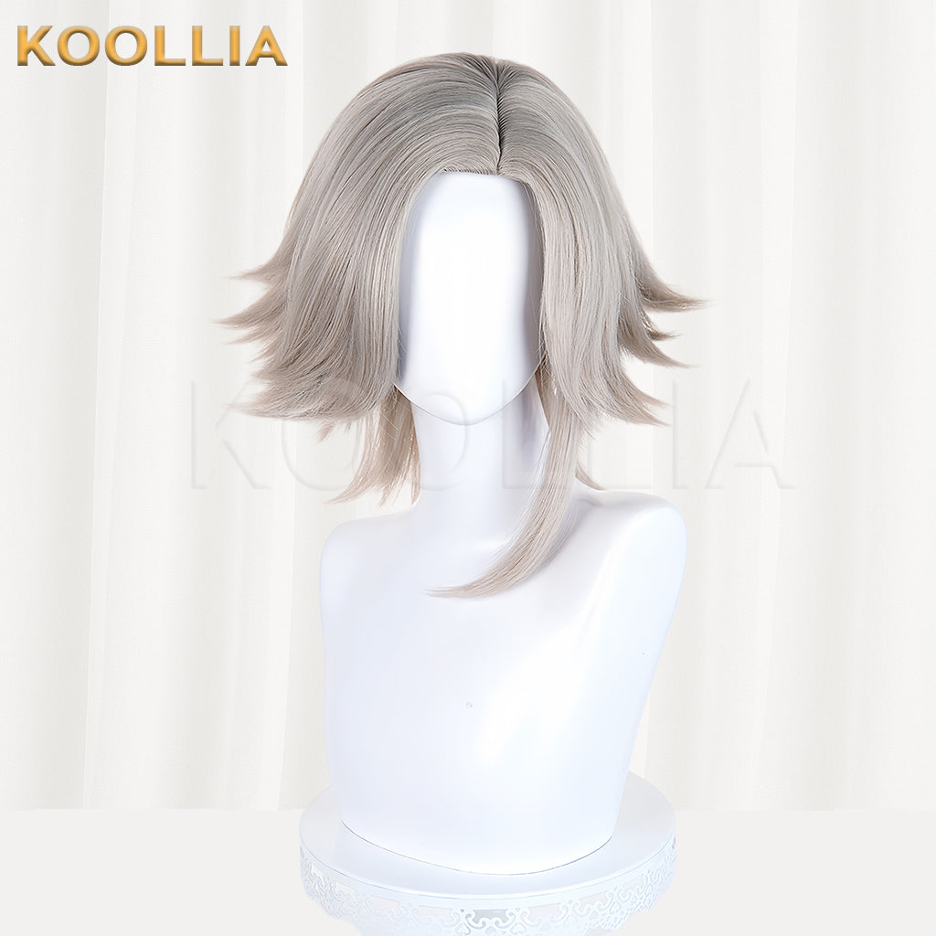 The Hundred Line-Last Defense Academy Aotsuki Eito Short Gray Hair Basic Wig