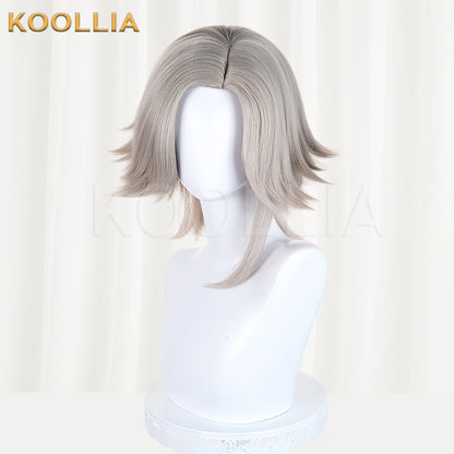 The Hundred Line-Last Defense Academy Aotsuki Eito Short Gray Hair Basic Wig