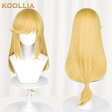 Applejack wig with long golden blonde hair