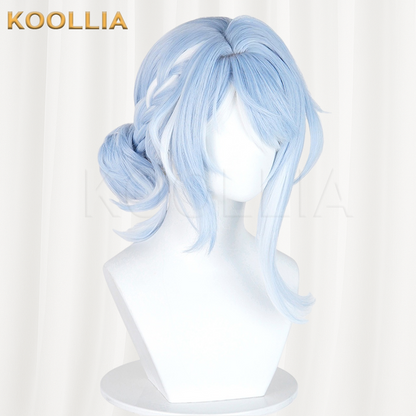 Genshin Impact Arlecchino AO Ice Blue Silver Ombre Basic Wig
