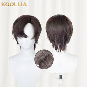 Tears of Themis Artem Wing Short Brown Hair Basic Wig - KOOLLIA