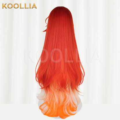 Wuthering Waves Augusta Long Red Hair Basic Wig