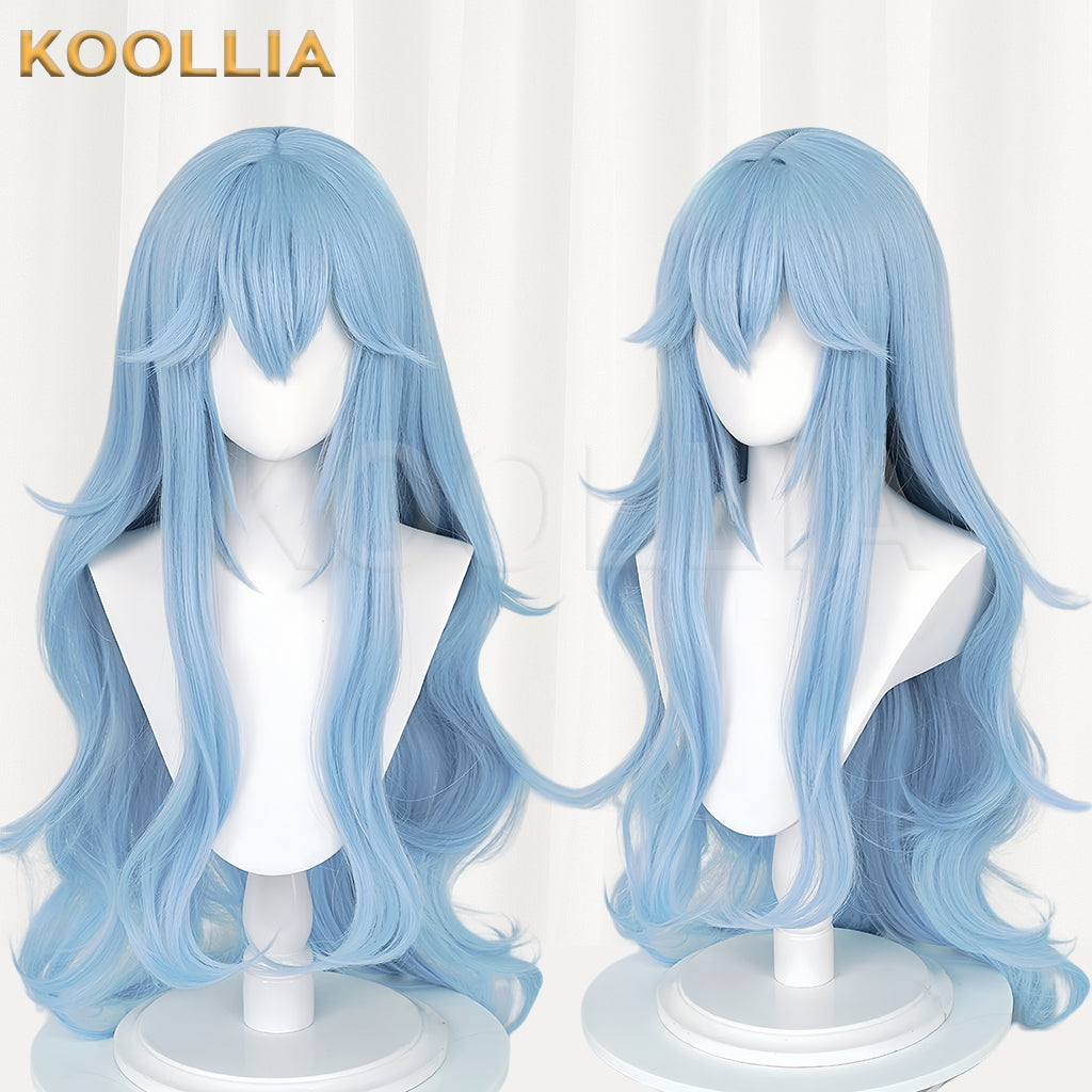 EVA Ayanami Rei Lange blaue Haare Basic Perücke