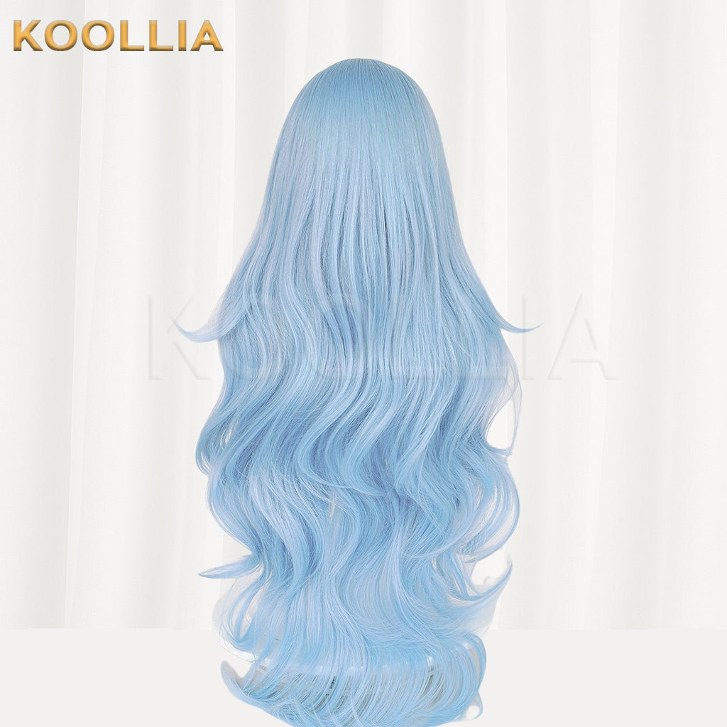 EVA Ayanami Rei Lange blaue Haare Basic Perücke