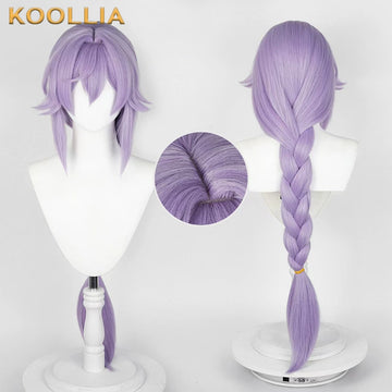 Honkai: Star Rail Baiheng Long Purple Hair Basic Wig - KOOLLIA