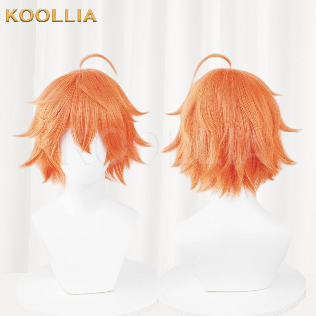 Honor of Kings Baili Xuance Short Orange Hair Basic Wig