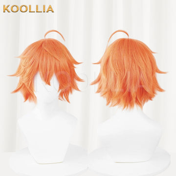 Honor of Kings Baili Xuance Short Orange Hair Basic Wig - KOOLLIA