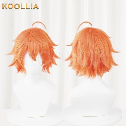 Honor of Kings Baili Xuance Short Orange Hair Basic Wig