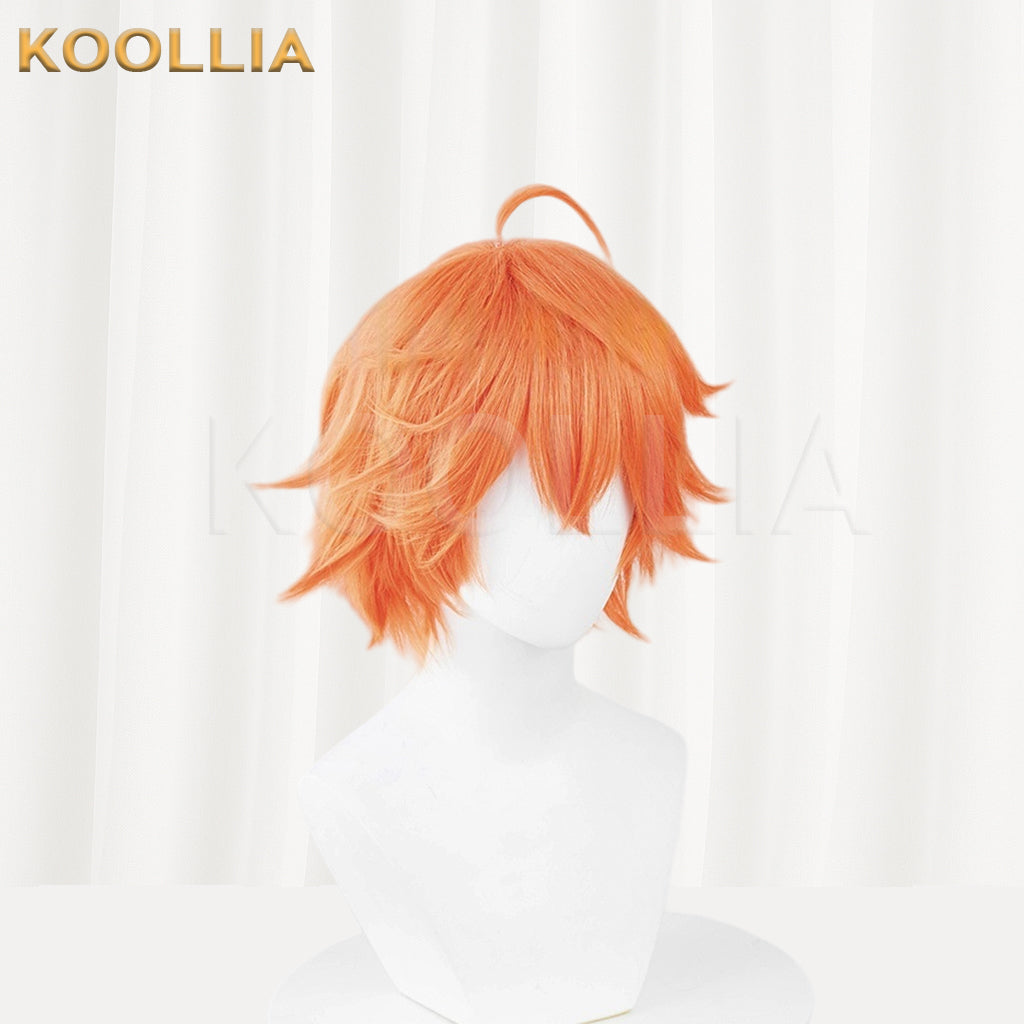 Honor of Kings Baili Xuance Short Orange Hair Basic Wig
