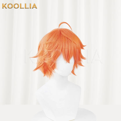 Honor of Kings Baili Xuance Short Orange Hair Basic Wig