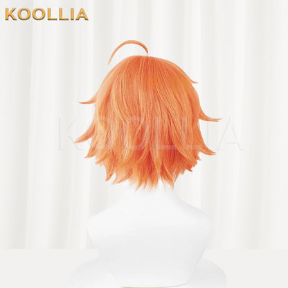 Honor of Kings Baili Xuance Short Orange Hair Basic Wig