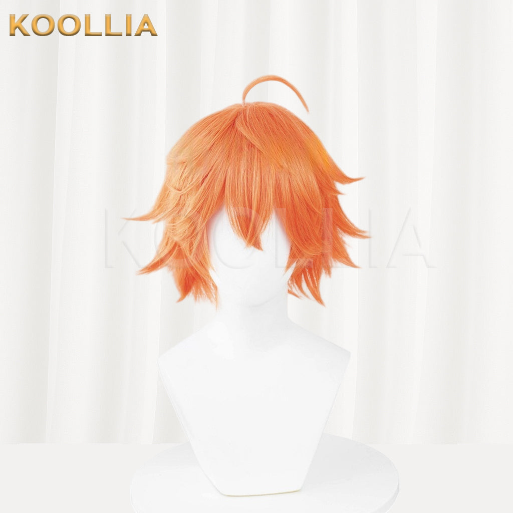Honor of Kings Baili Xuance Short Orange Hair Basic Wig