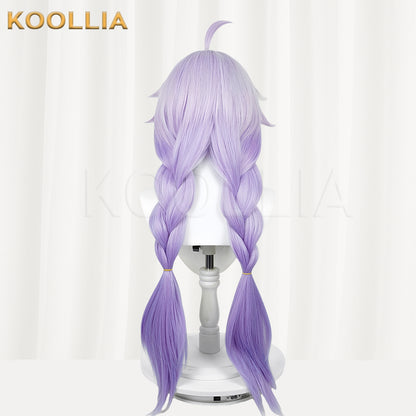 Honkai: Star Rail Bailu Long Purple Hair Basic Wig