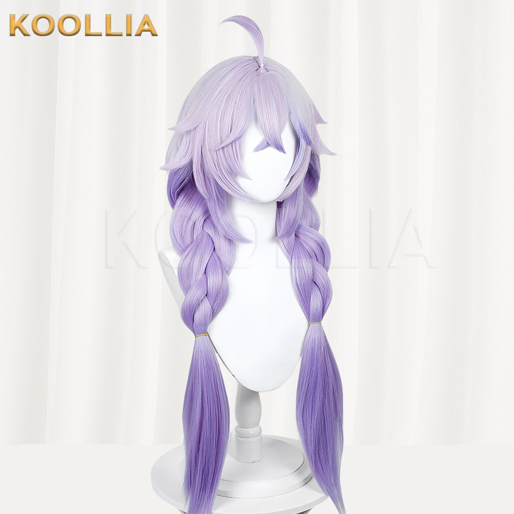 Honkai: Star Rail Bailu Long Purple Hair Basic Wig