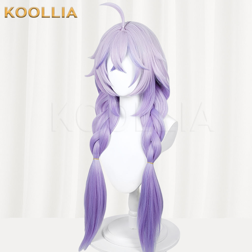 Honkai: Star Rail Bailu Long Purple Hair Basic Wig