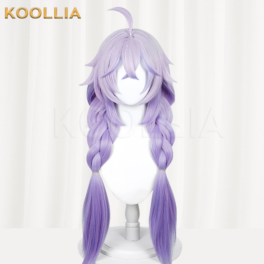 Honkai: Star Rail Bailu Long Purple Hair Basic Wig