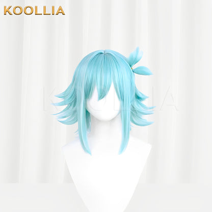 ¡¶OMORI¡·Basil Short Light Green/Yellow Hair Basic Wig