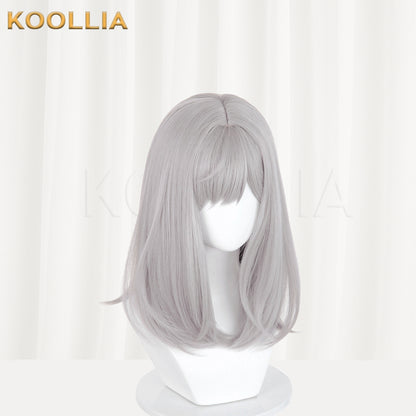 Blue Archive Sunaookami Shiroko Long Silver Hair Basic Wig