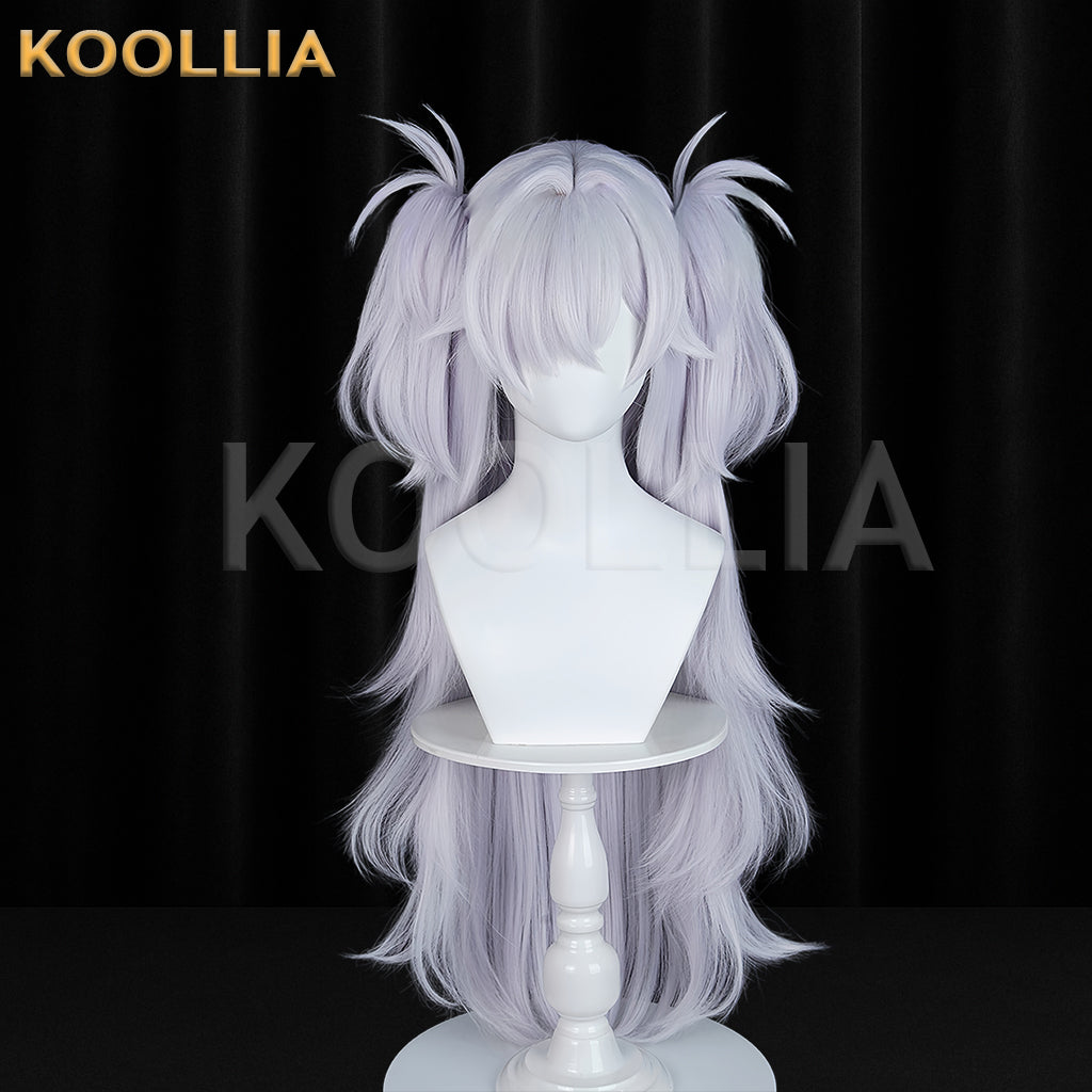 Blue Archive Itagaki Kanoe Long Silver Gray Hair Basic Wig  KOOLLIA