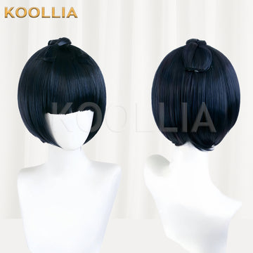 JoJo's Bizarre Adventure Bruno Buccellati Short Dark Blue Hair Basic Wig - KOOLLIA