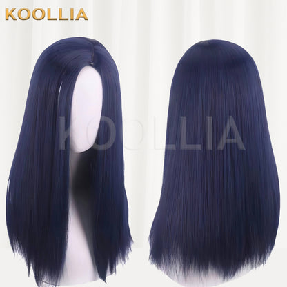 League of Legends & Arcane Caitlyn Long Purple Hair Basic Wig