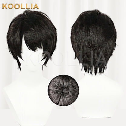 Love and Deepspace Caleb Short Dark Brown Hair Basic Wig