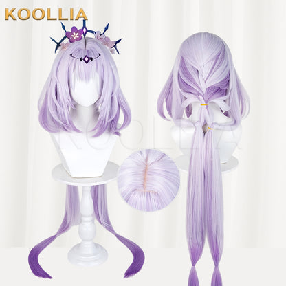 Honkai: Star Rail Castorice Long Purple Hair Basic Wig