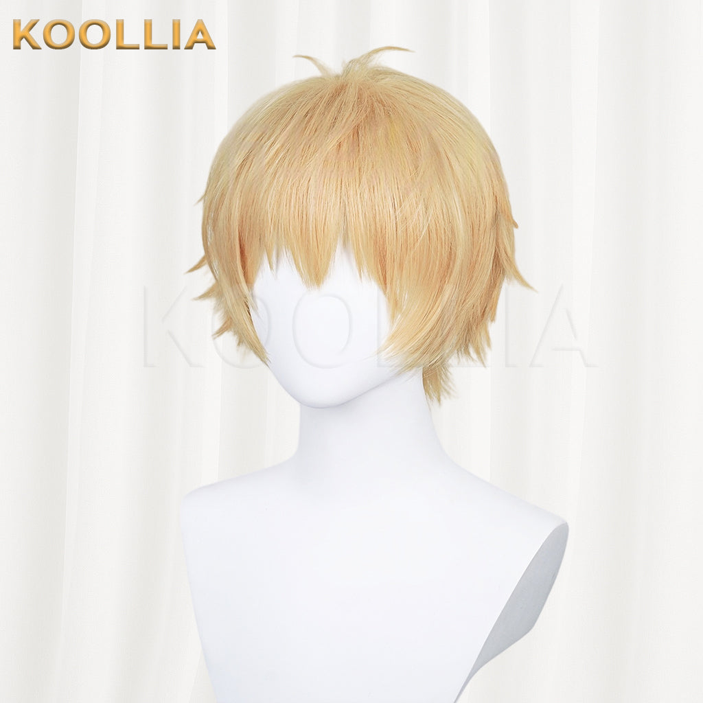Chainsaw Man Denji Short Golden Hair Basic Wig  KOOLLIA