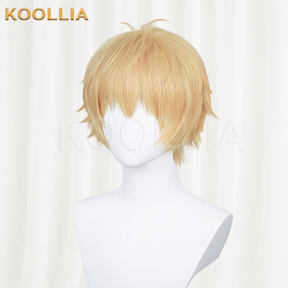 Chainsaw Man Denji Short Golden Hair Basic Wig  KOOLLIA