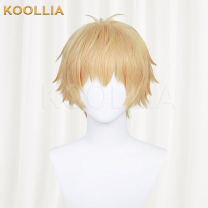 Chainsaw Man Denji Short Golden Hair Basic Wig  KOOLLIA