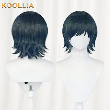 Chainsaw Man Himeno Short Green Hair Basic Wig  KOOLLIA