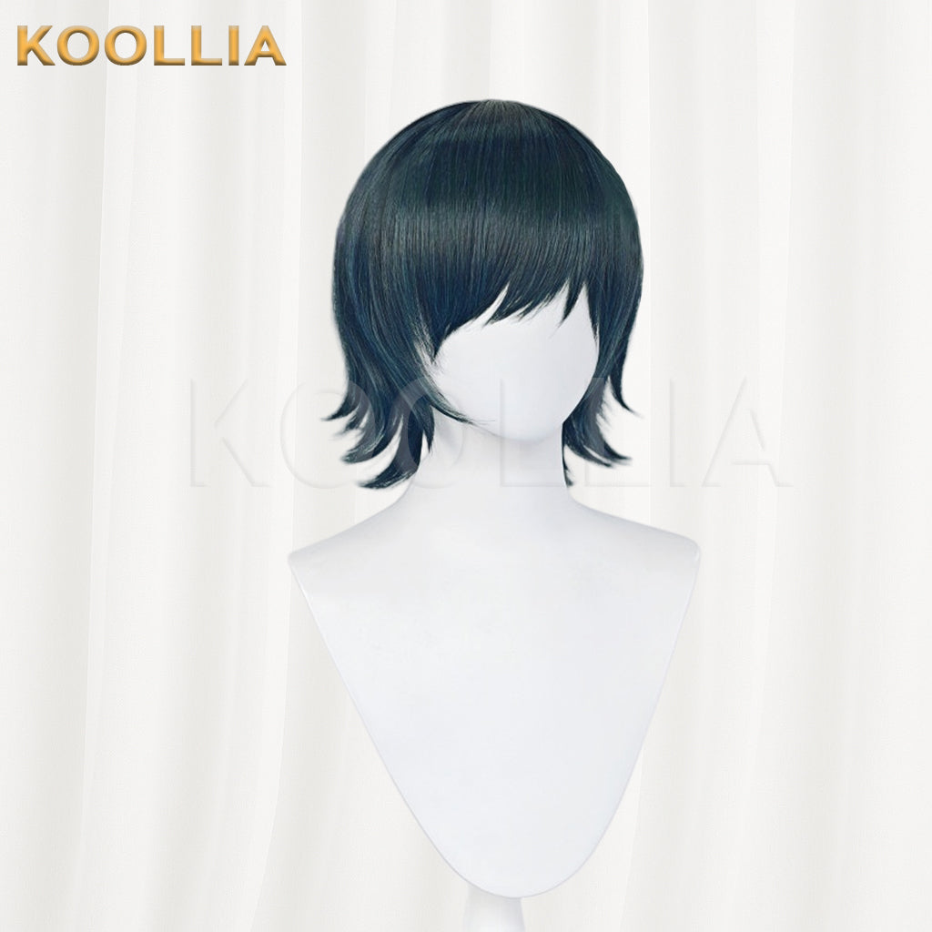 Chainsaw Man Himeno Short Green Hair Basic Wig  KOOLLIA