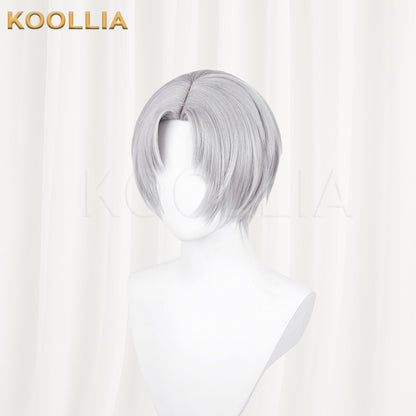 Light and Night Charlie Short Grey Hair Basic Wig