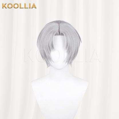 Light and Night Charlie Short Grey Hair Basic Wig