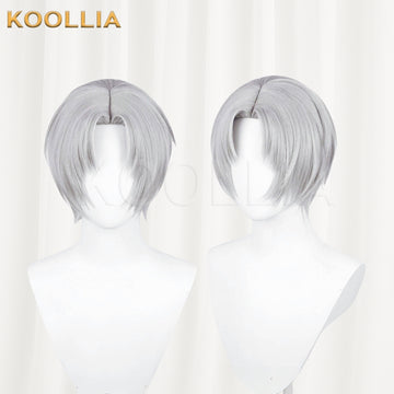 Light and Night Charlie Short Grey Hair Basic Wig - KOOLLIA
