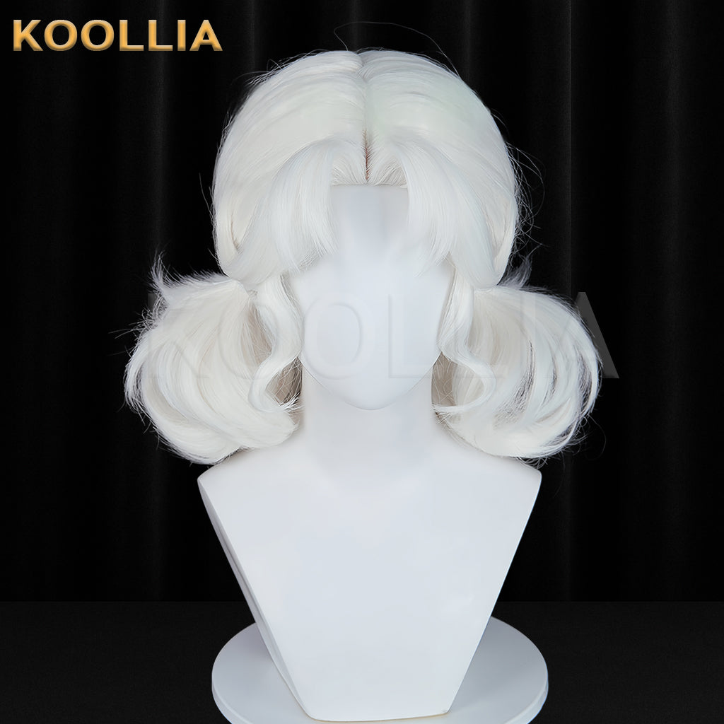 Identity Ⅴ Cheerleader Lily Barrier(Silhouette) Short White Hair Basic Wig